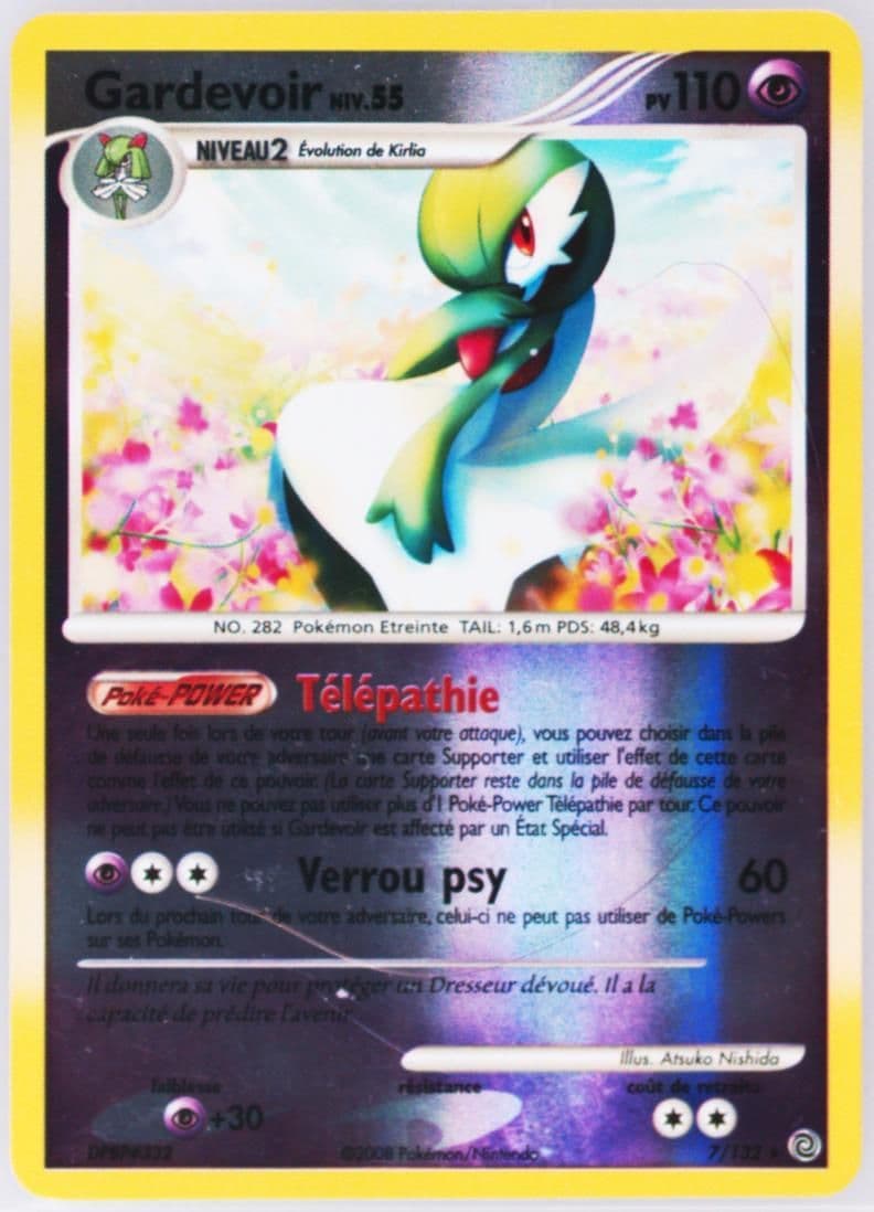 Gardevoir-Reverse Foil (7) 2008 Pokemon French Diamond & Pearl Secret Wonders