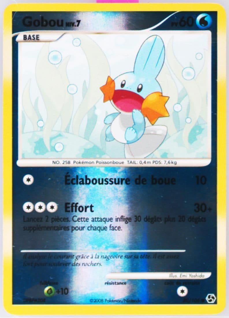 Gobou-Reverse Foil French (80) 2008 Pokemon Diamond & Pearl Great Encounters