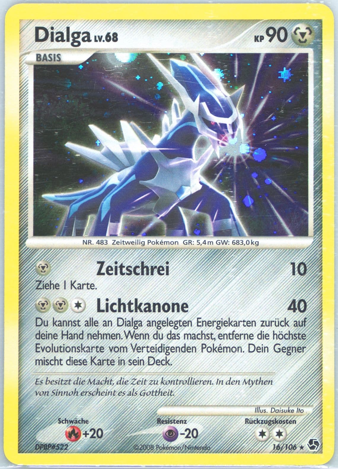 Dialga German (16) 2008 Pokemon Diamond & Pearl Great Encounters