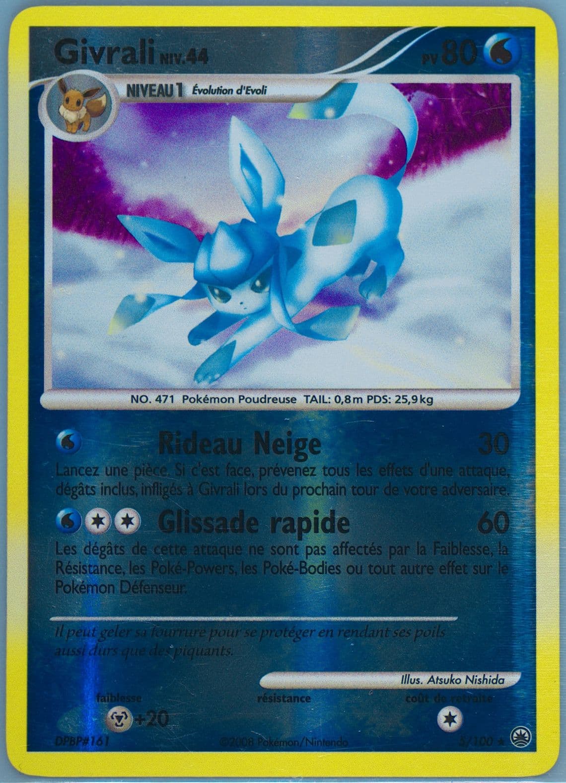 Givrali-Reverse Foil French (5) 2008 Pokemon Diamond & Pearl Majestic Dawn