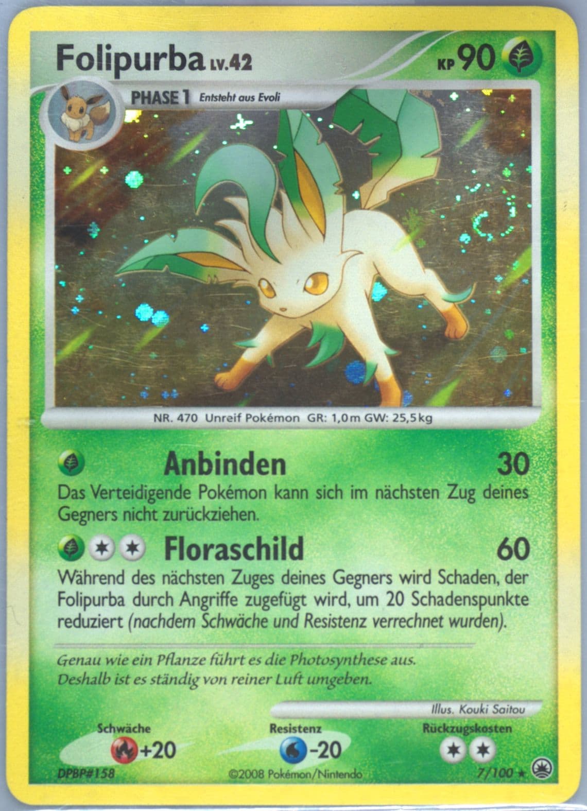 Folipurba-Holo German (7) 2008 Pokemon Diamond & Pearl Majestic Dawn