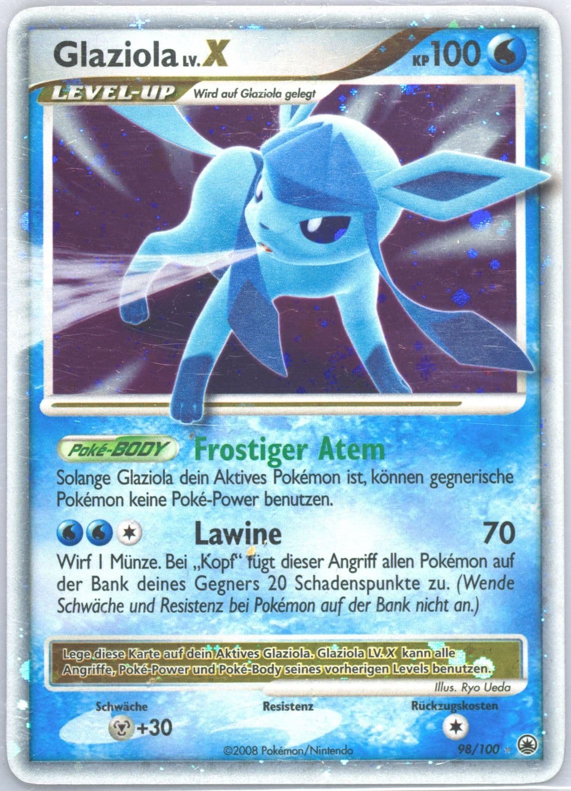 Glaziola LV. X-Holo German (98) 2008 Pokemon Diamond & Pearl Majestic Dawn