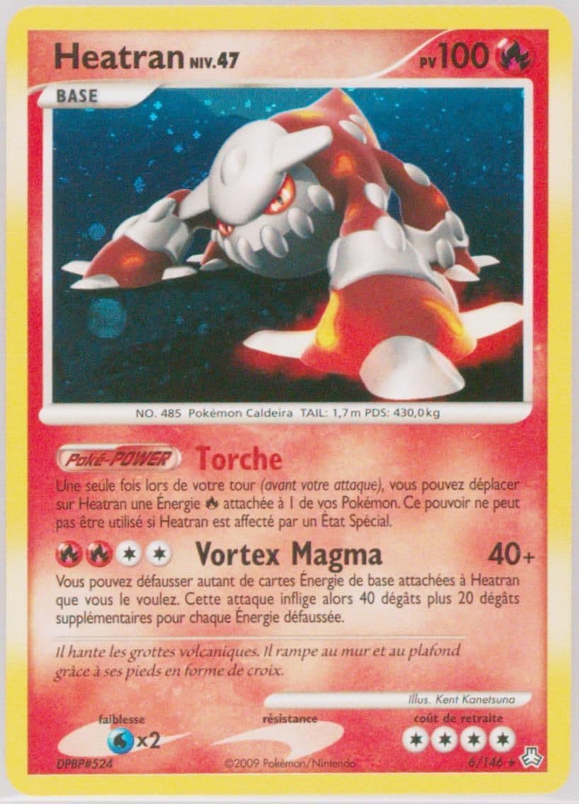 Heatran-Holo (6) 2009 Pokemon French Diamond & Pearl Legends Awakened