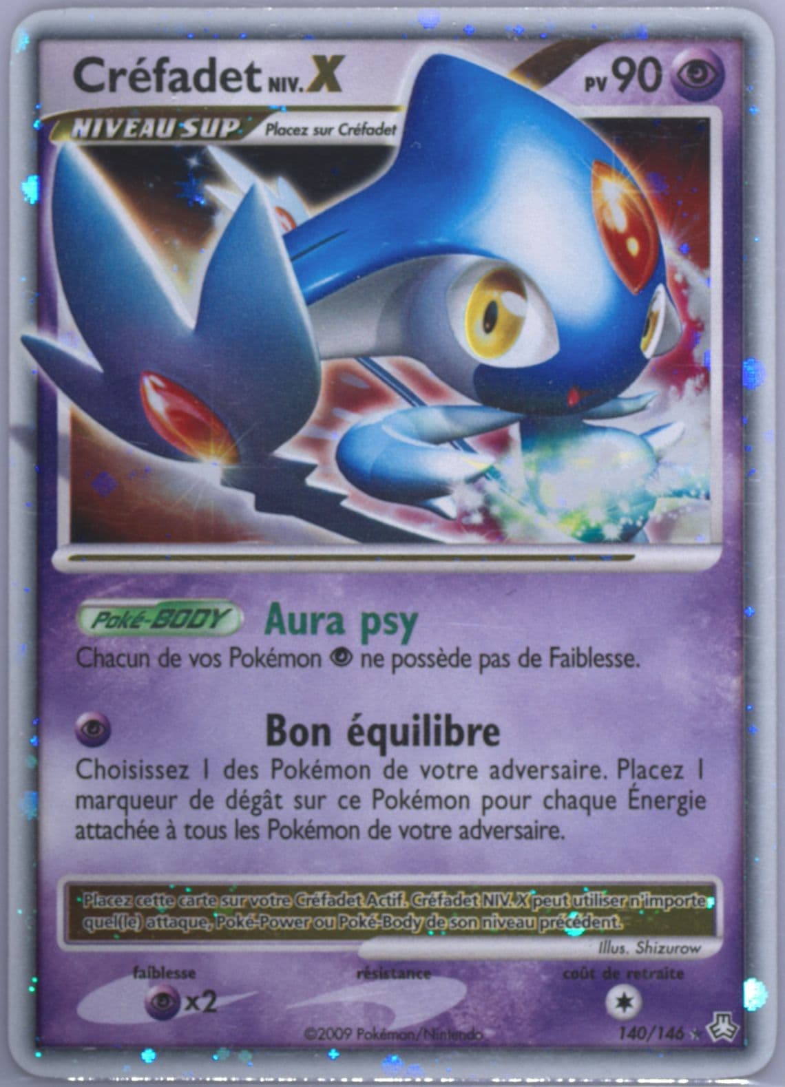 Crefadet Niv.X-Holo (140) 2009 Pokemon French Diamond & Pearl Legends Awakened