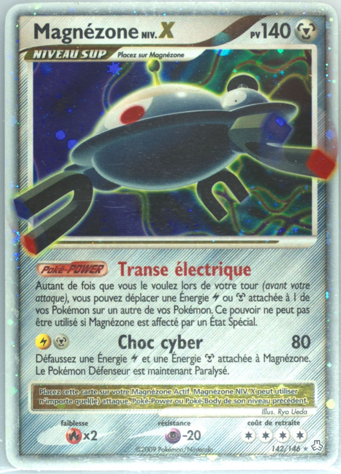 Magnezone Niv.X-Holo (142) 2009 Pokemon French Diamond & Pearl Legends Awakened