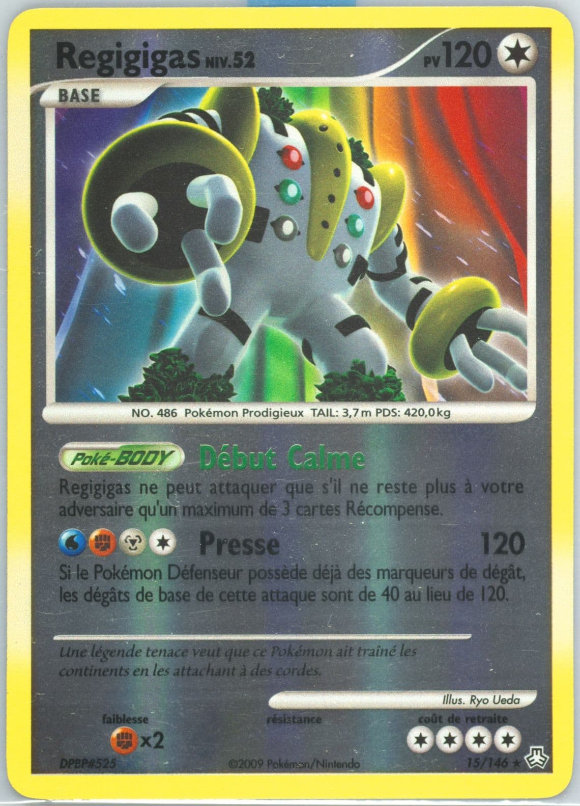Regigigas-Reverse Foil (15) 2009 Pokemon French Diamond & Pearl Legends Awakened