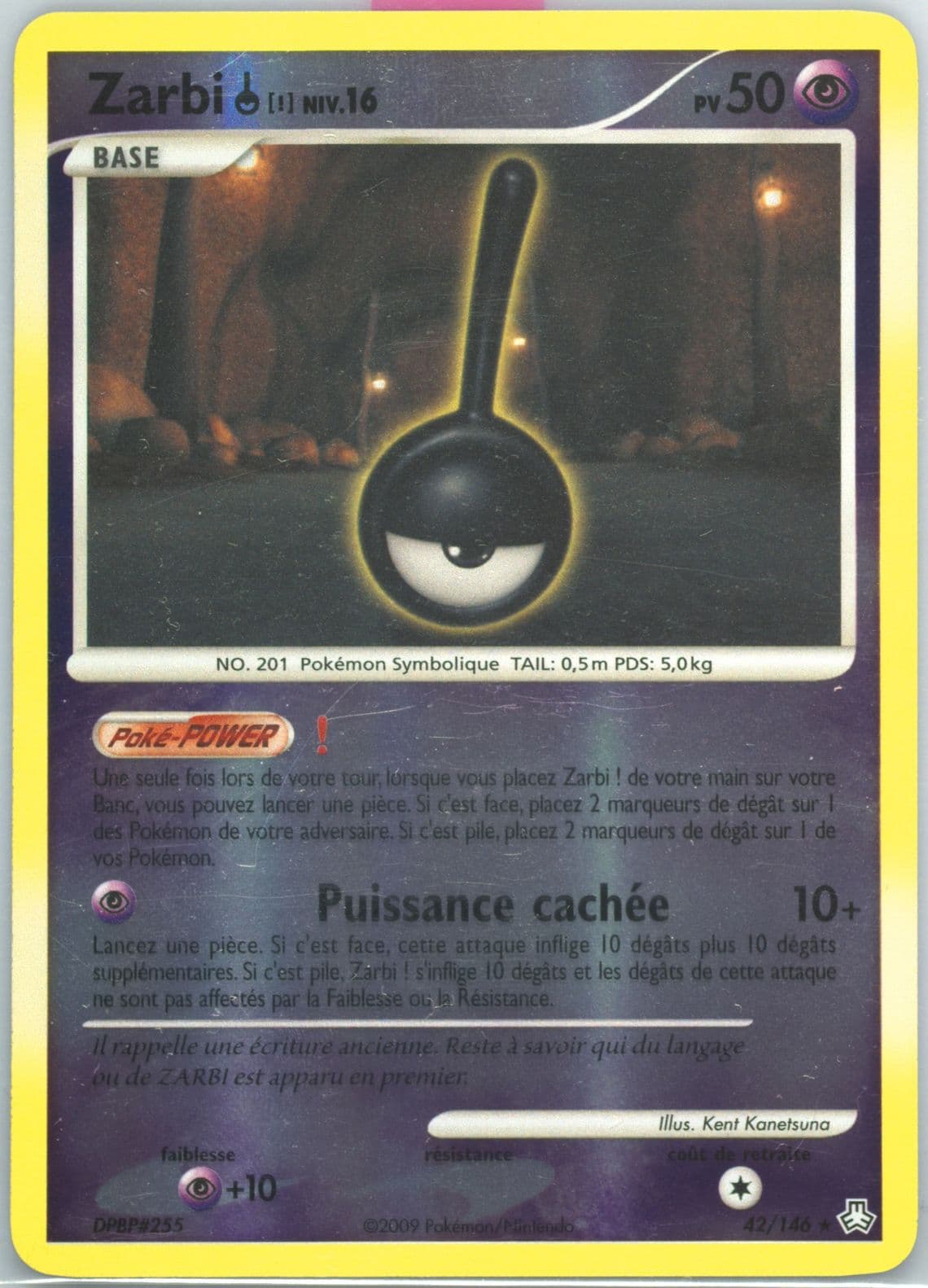 Zarbi !-Reverse Foil (42) 2009 Pokemon French Diamond & Pearl Legends Awakened
