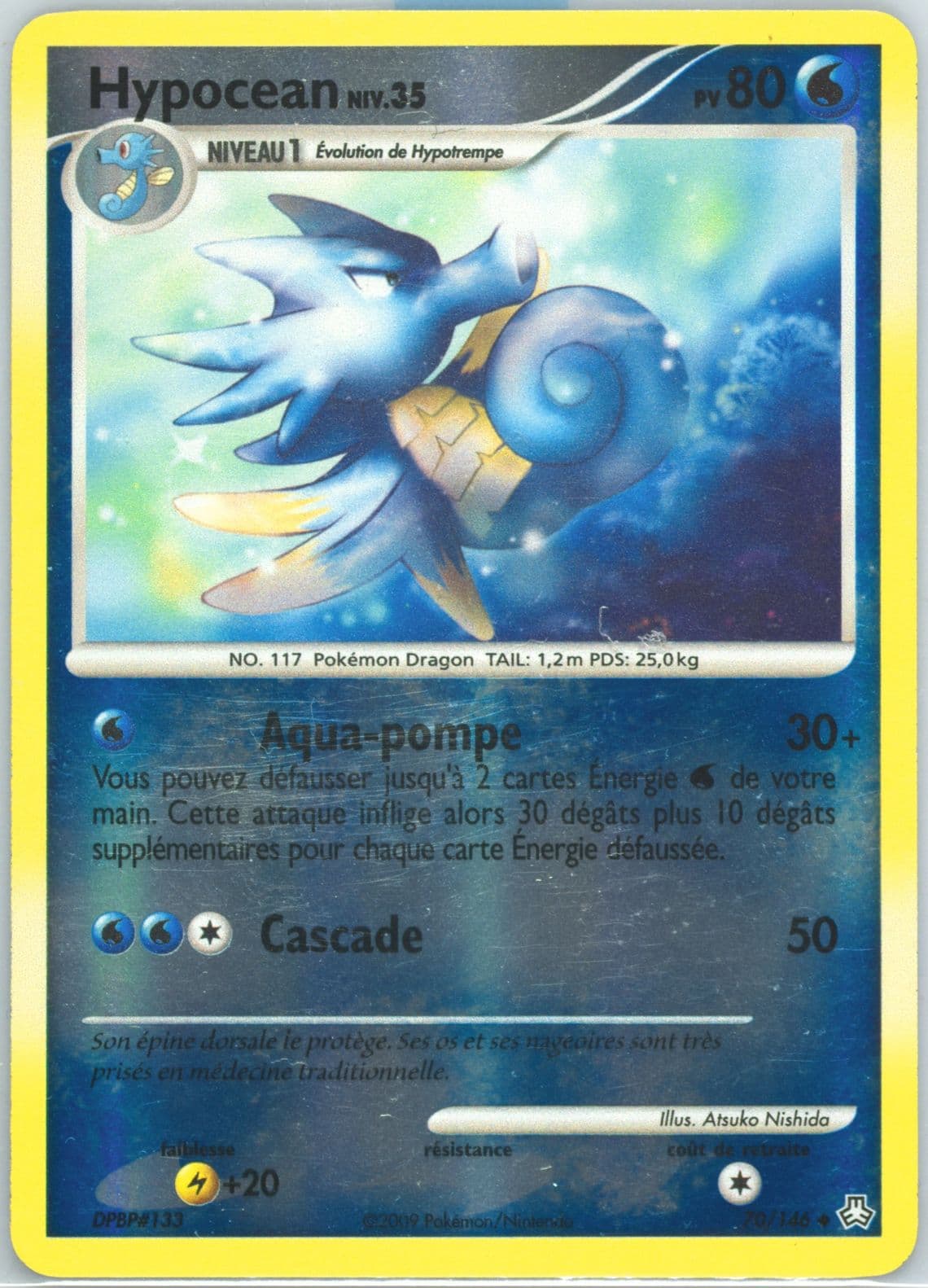 Hypocean-Reverse Foil (70) 2009 Pokemon French Diamond & Pearl Legends Awakened