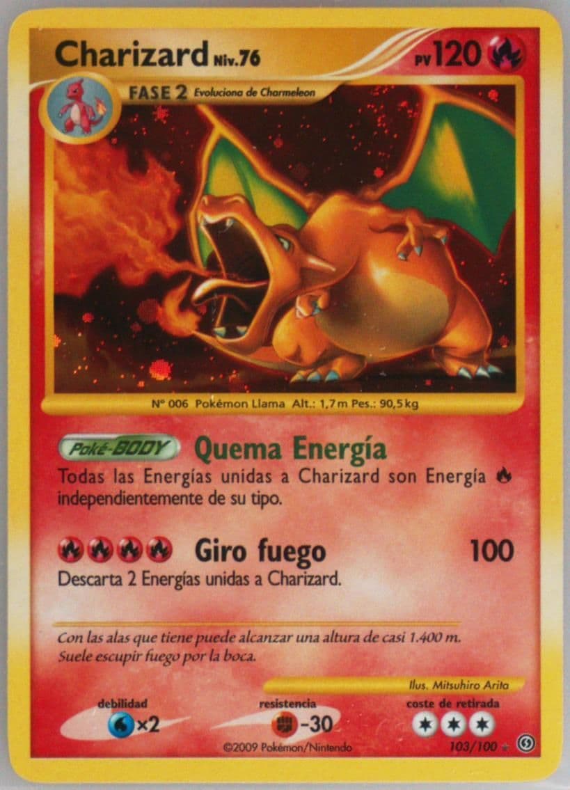 Charizard-Holo Spanish (103) 2008 Pokemon Diamond & Pearl Stormfront