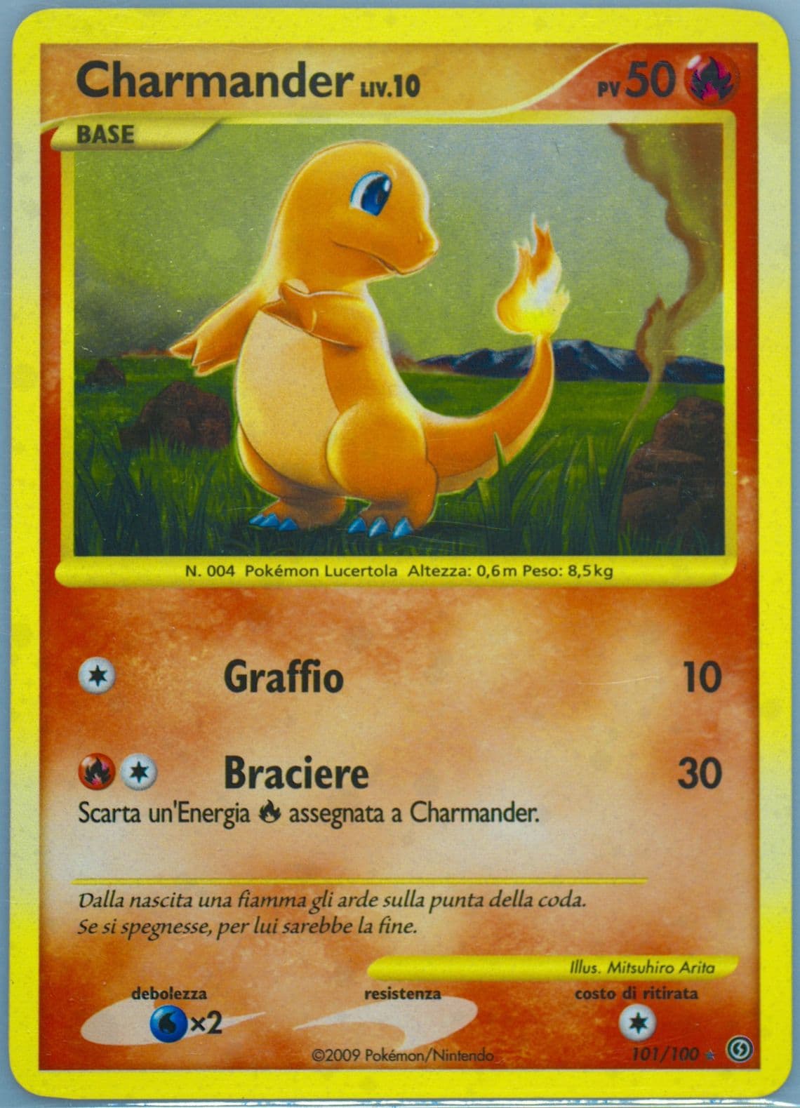 Charmander-Holo Italian (101) 2008 Pokemon Diamond & Pearl Stormfront