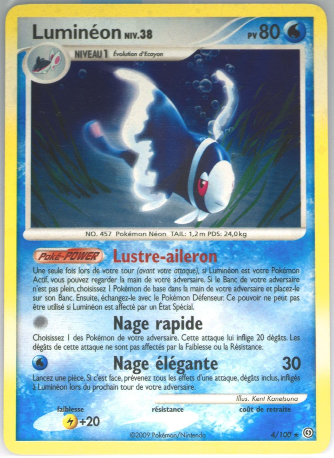 Lumineon-Holo (4) 2009 Pokemon French Diamond & Pearl Stormfront
