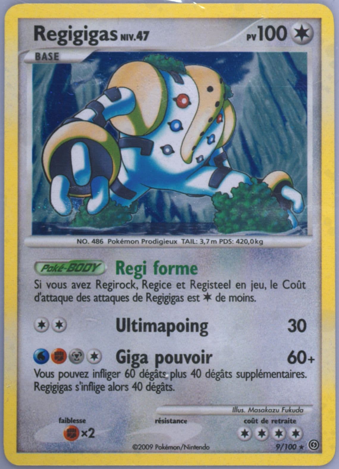 Regigigas-Holo (9) 2009 Pokemon French Diamond & Pearl Stormfront