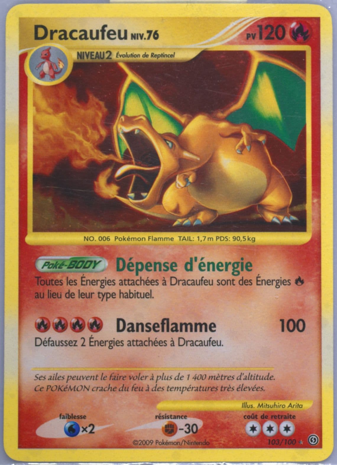 Dracaufeu-Holo (103) 2009 Pokemon French Diamond & Pearl Stormfront