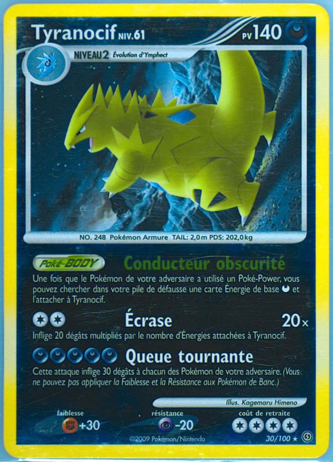 Tyranocif-Reverse Foil (30) 2009 Pokemon French Diamond & Pearl Stormfront