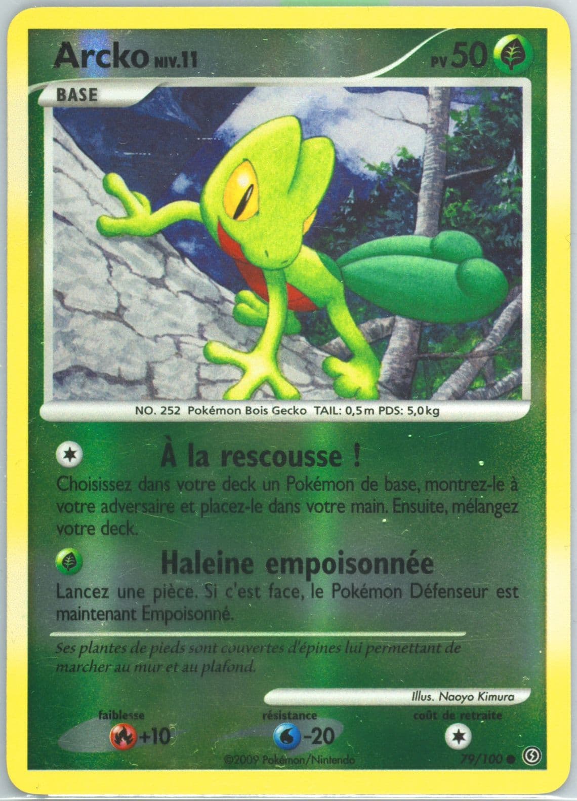 Arcko-Reverse Foil (79) 2009 Pokemon French Diamond & Pearl Stormfront