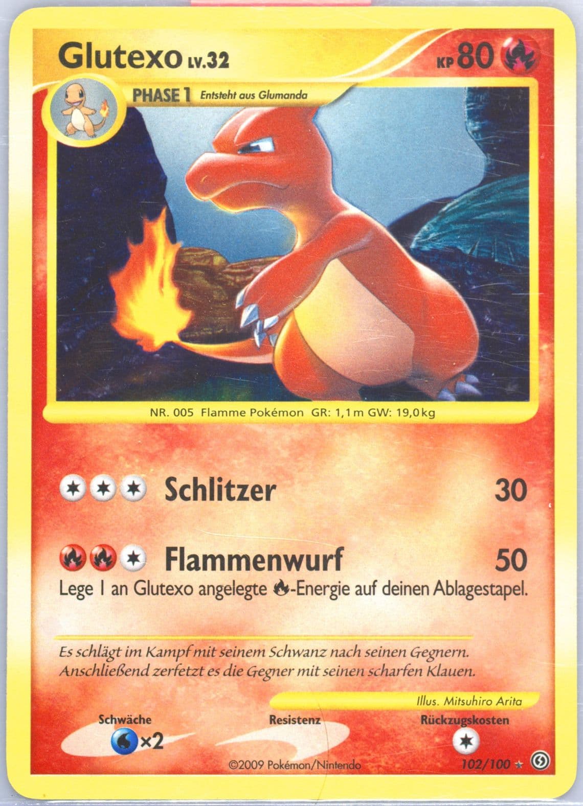 Glutexo-Holo (102) 2009 Pokemon German Diamond & Pearl Stormfront