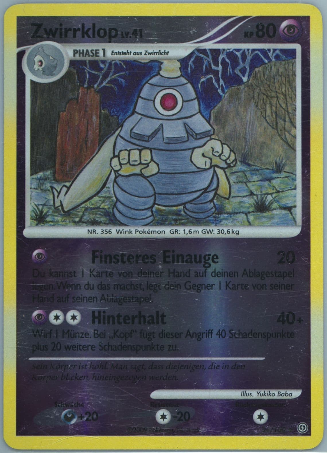 Zwirrklop-Reverse Foil (34) 2009 Pokemon German Diamond & Pearl Stormfront