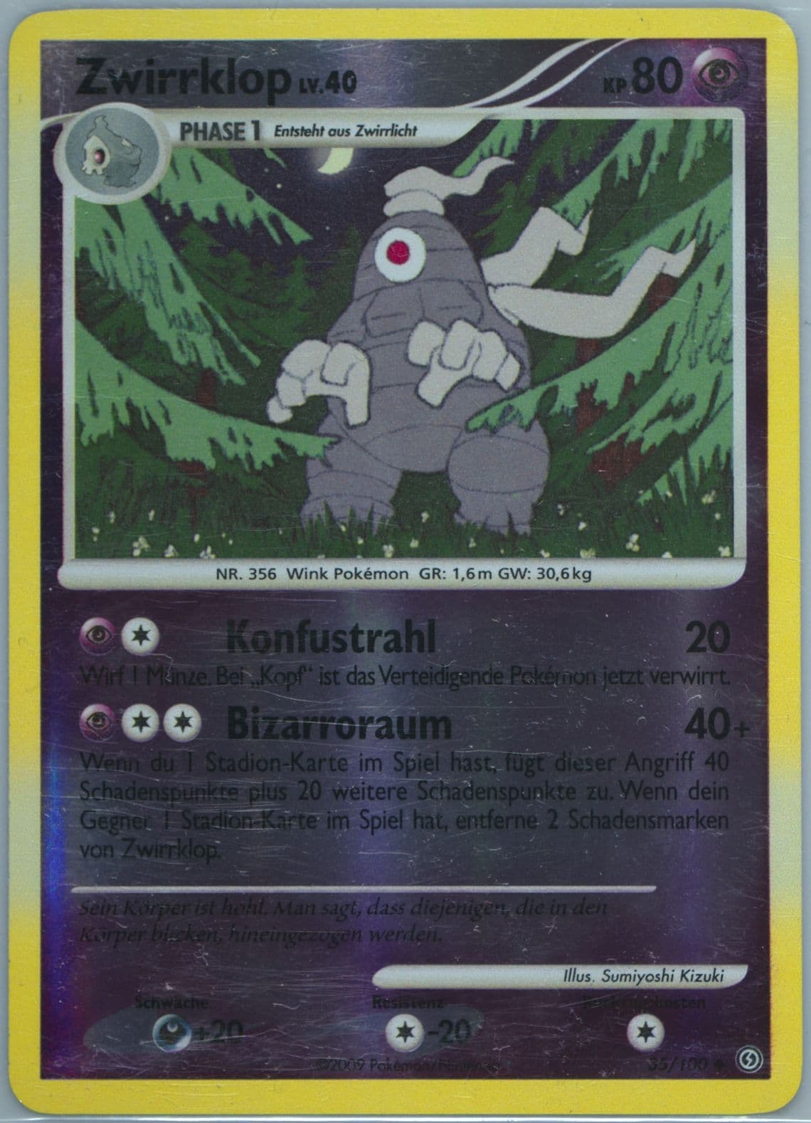 Zwirrklop-Reverse Foil (35) 2009 Pokemon German Diamond & Pearl Stormfront