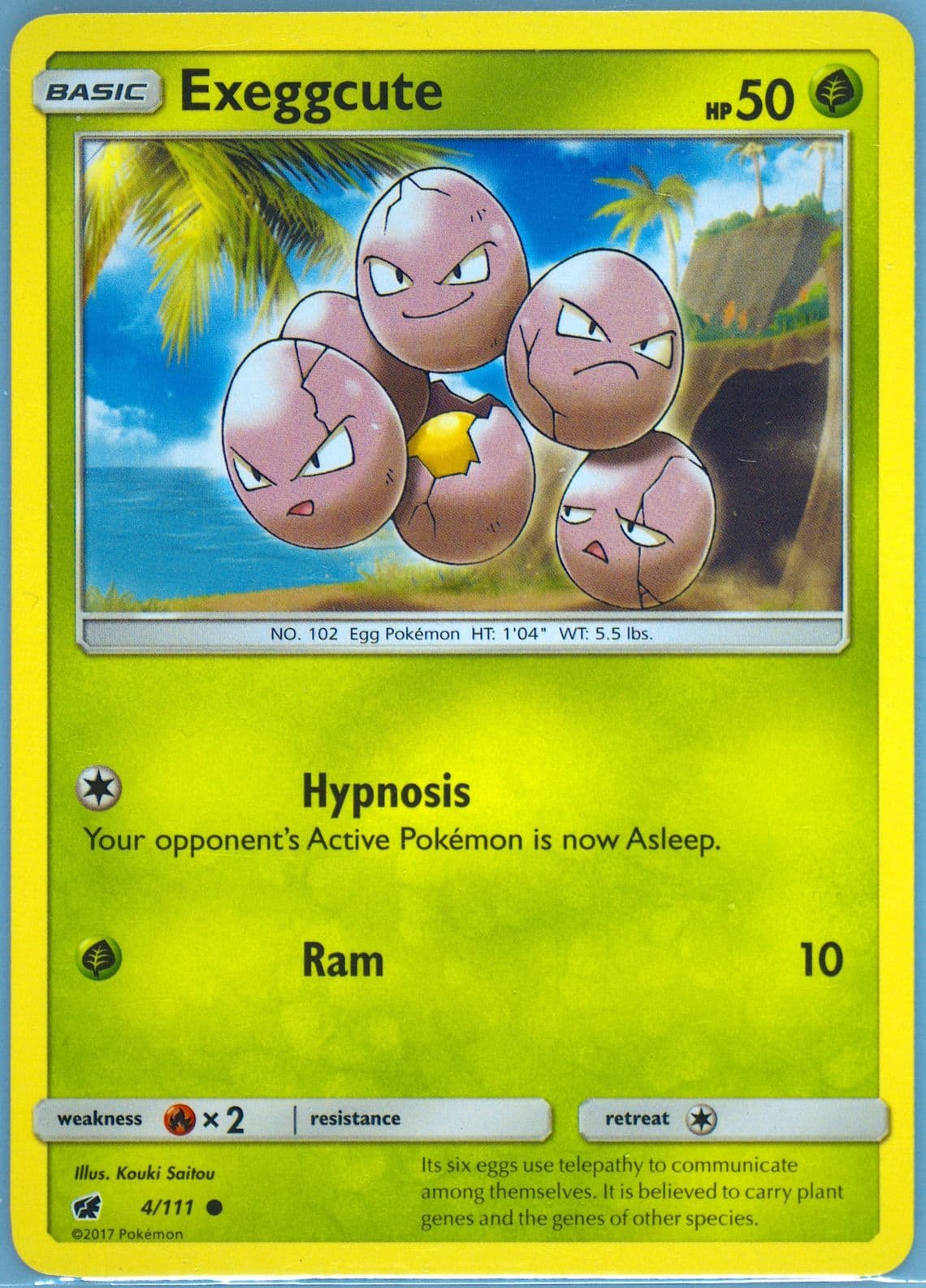 Exeggcute (4) 2017 Pokemon Sun & Moon Crimson Invasion