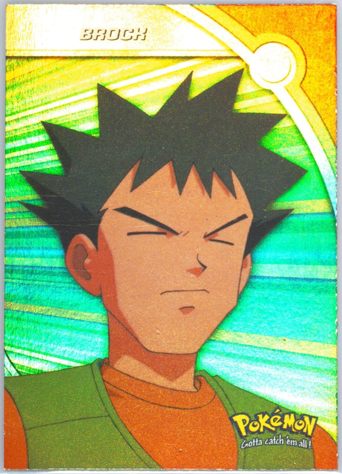 Brock Rainbow (HV8) 2000 Topps Pokemon TV Animation Series 3 Heroes & Villains