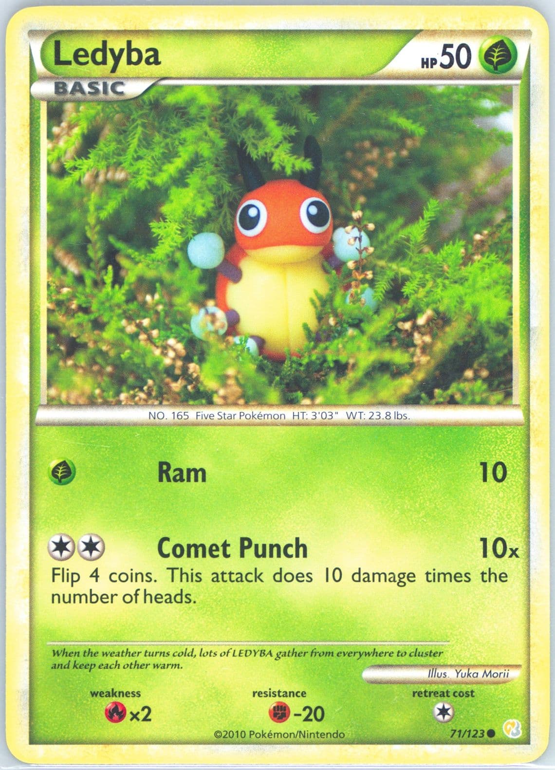 Ledyba (71) 2010 Pokemon Heartgold & Soulsilver