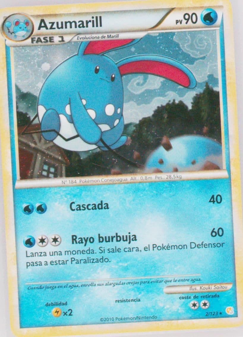 Azumarill-Holo Spanish (2) 2010 Pokemon Heartgold & Soulsilver