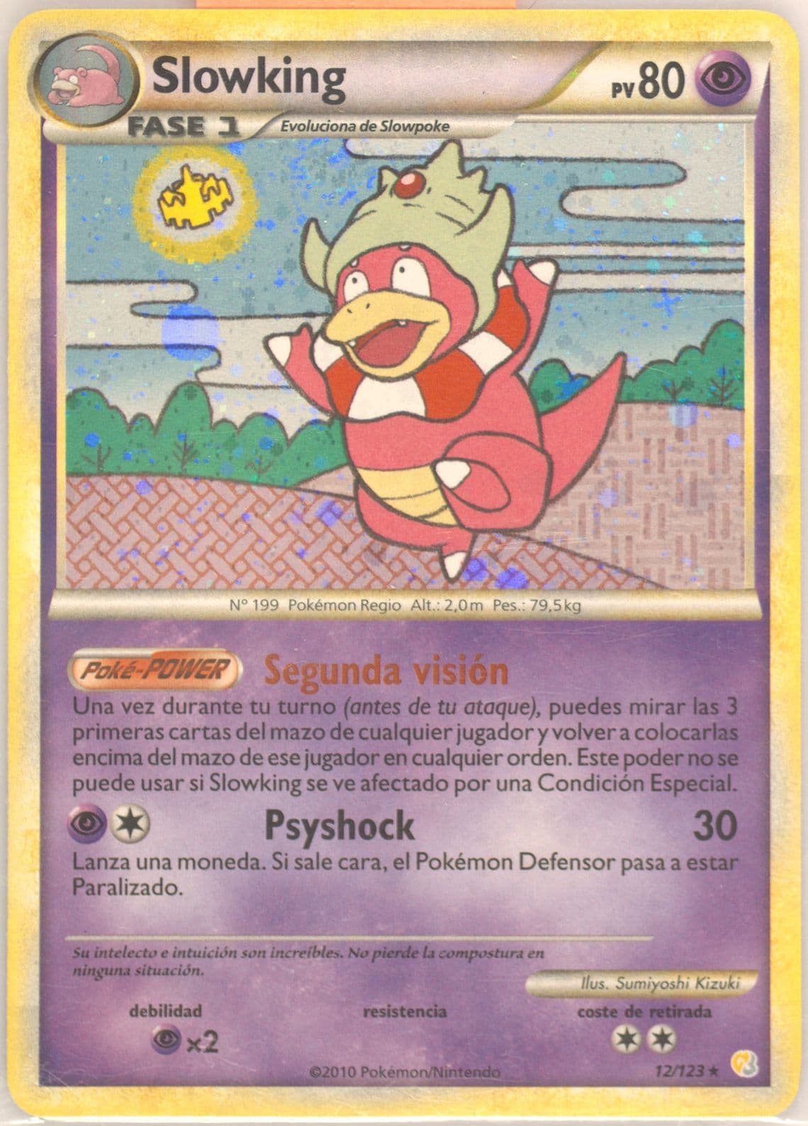 Slowking-Holo Spanish (12) 2010 Pokemon Heartgold & Soulsilver