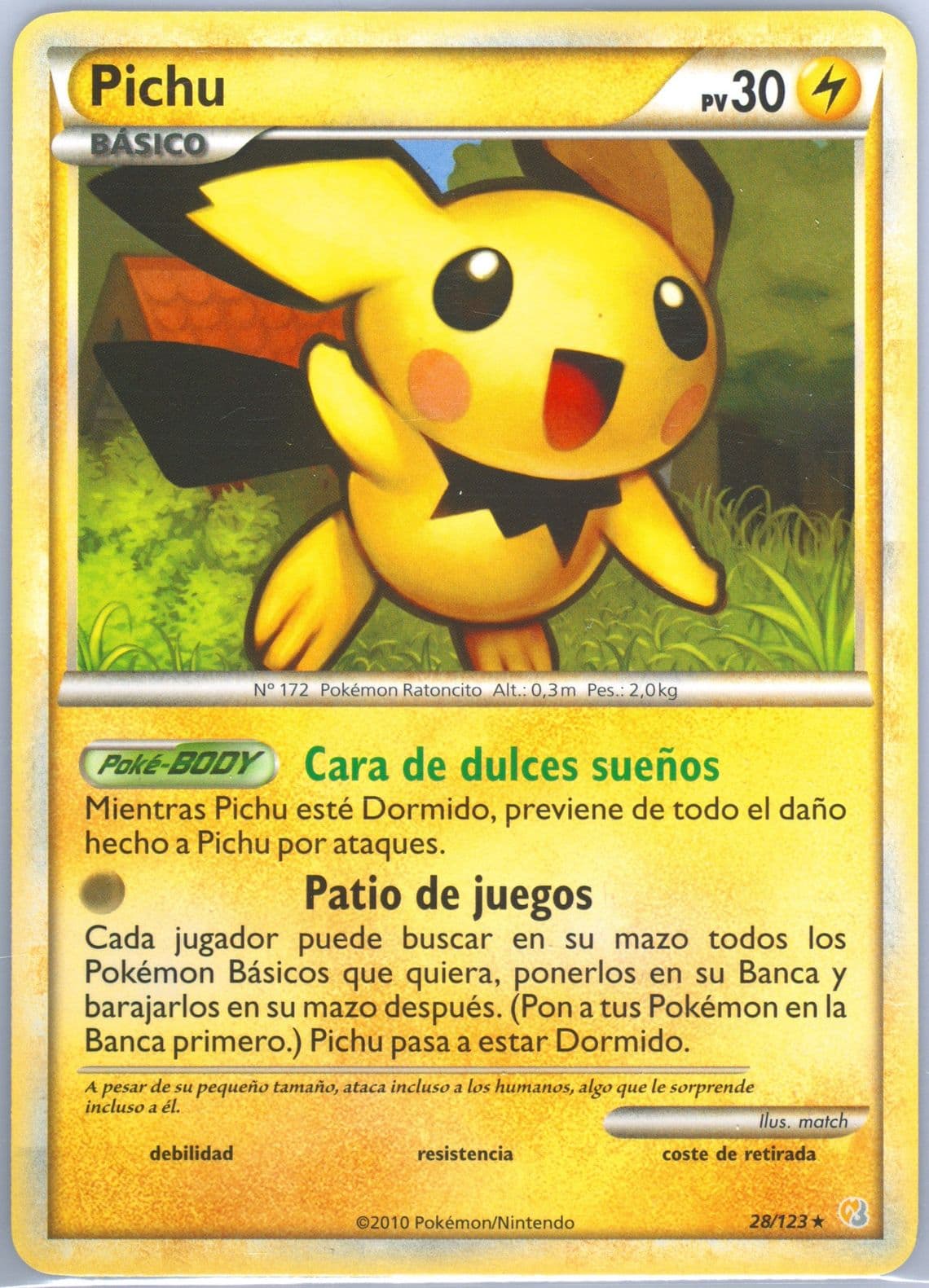 Pichu Spanish (28) 2010 Pokemon Heartgold & Soulsilver