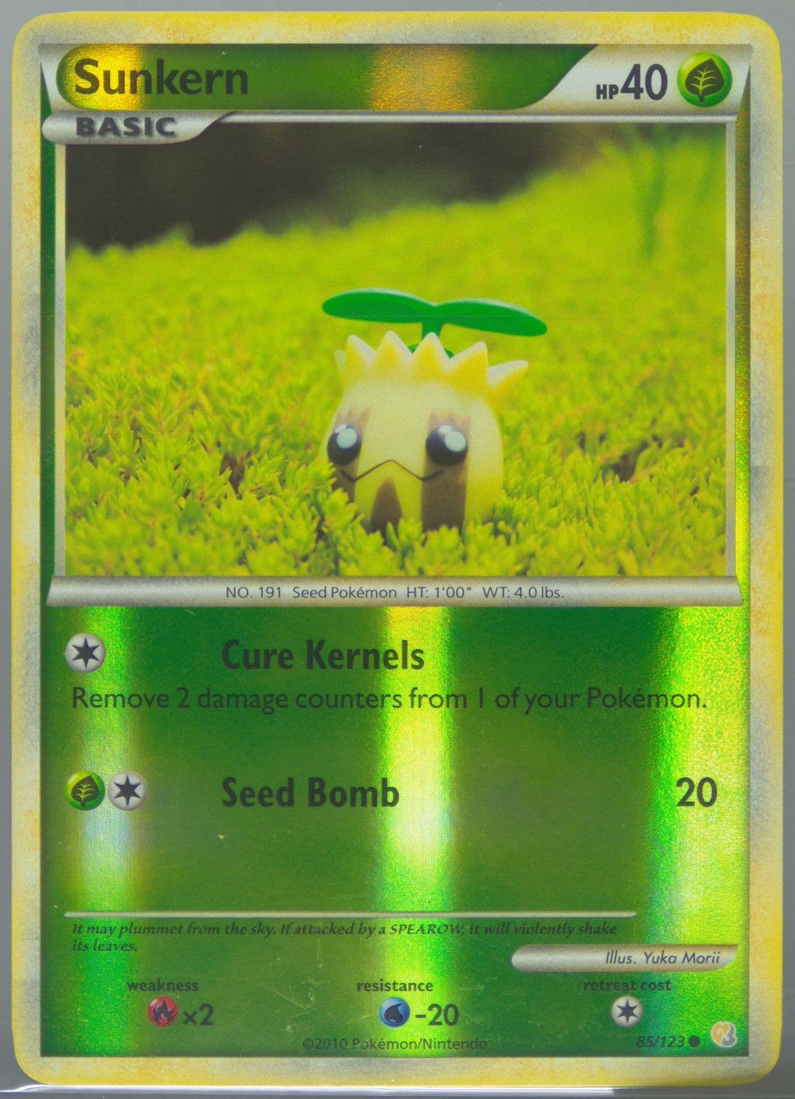 Sunkern-Reverse Foil (85) 2010 Pokemon Heartgold & Soulsilver