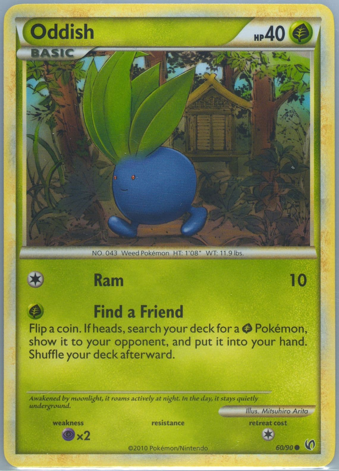 Oddish (60) 2010 Pokemon Heartgold & Soulsilver Undaunted