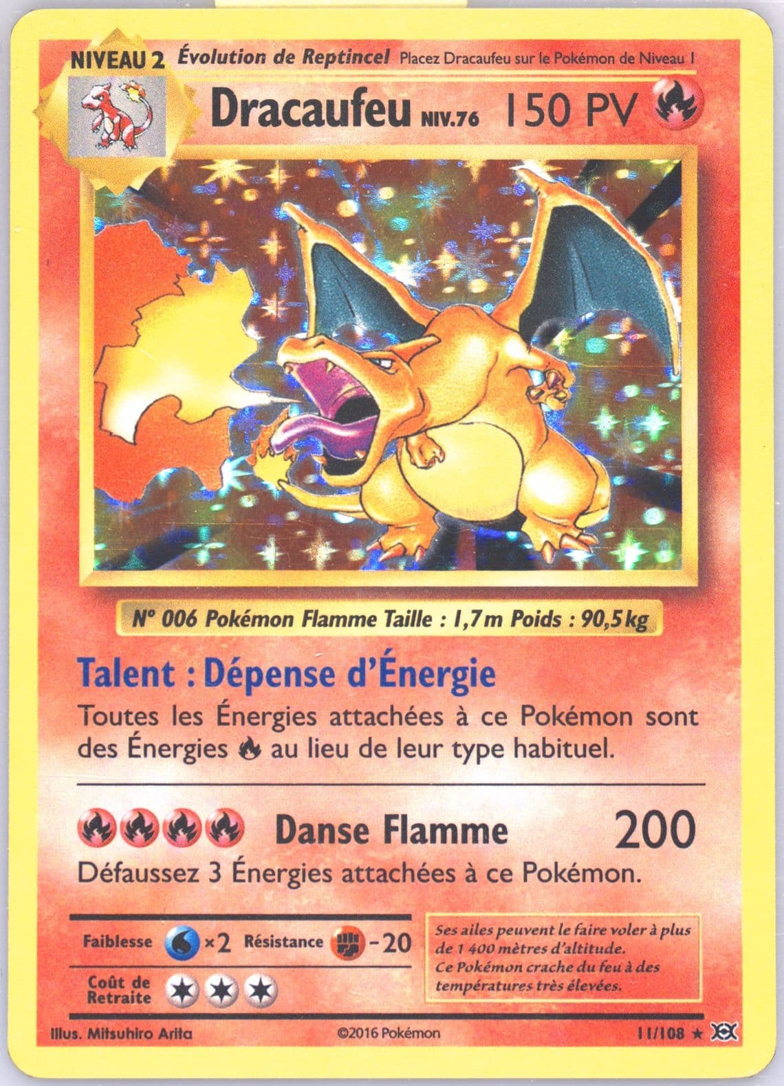 Dracaufeu-Holo French (11) 2016 Pokemon XY Evolutions