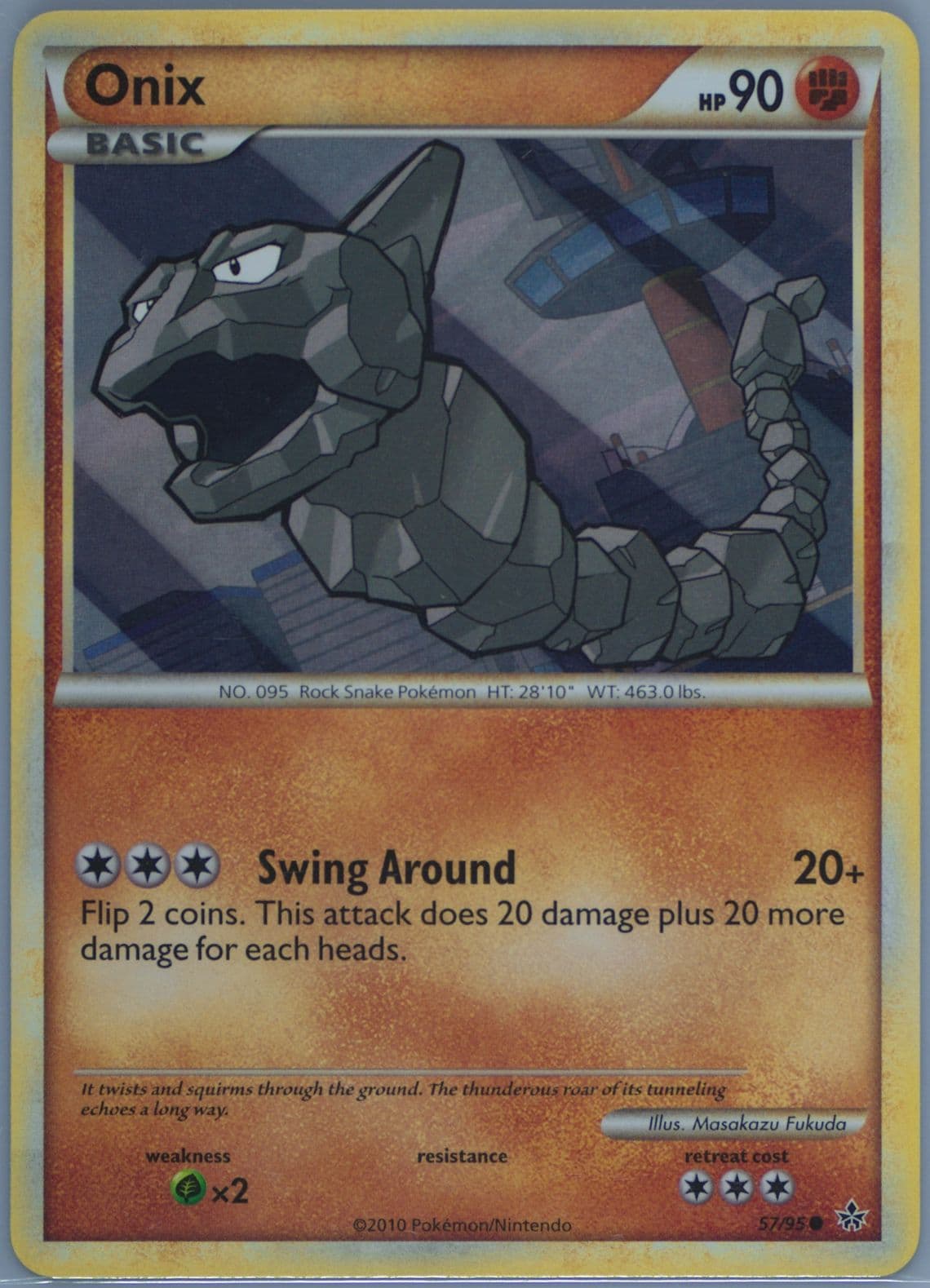 Onix (57) 2010 Pokemon Heartgold & Soulsilver Unleashed