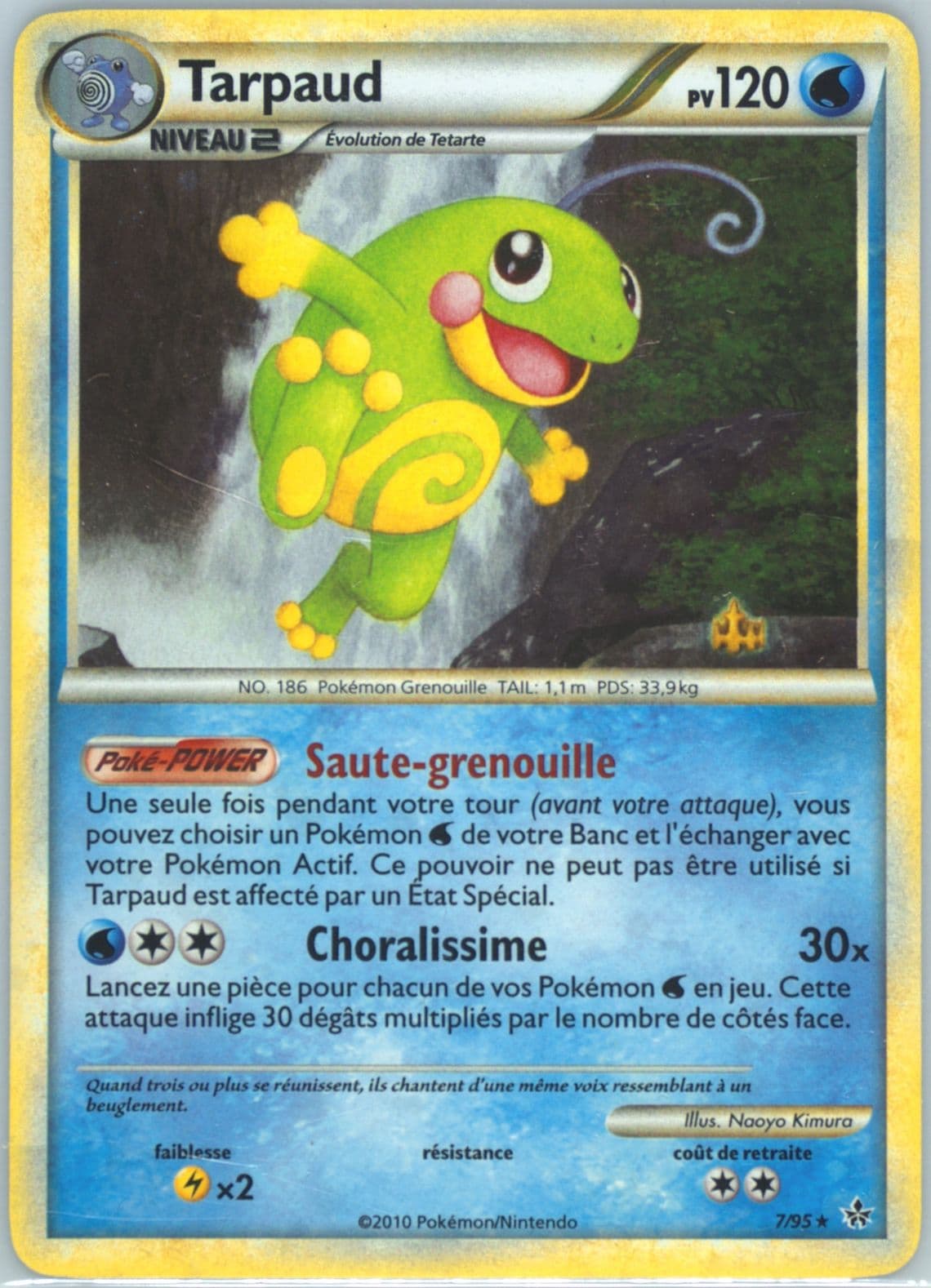 Tarpaud-Holo French (7) 2010 Pokemon Heartgold & Soulsilver Unleashed
