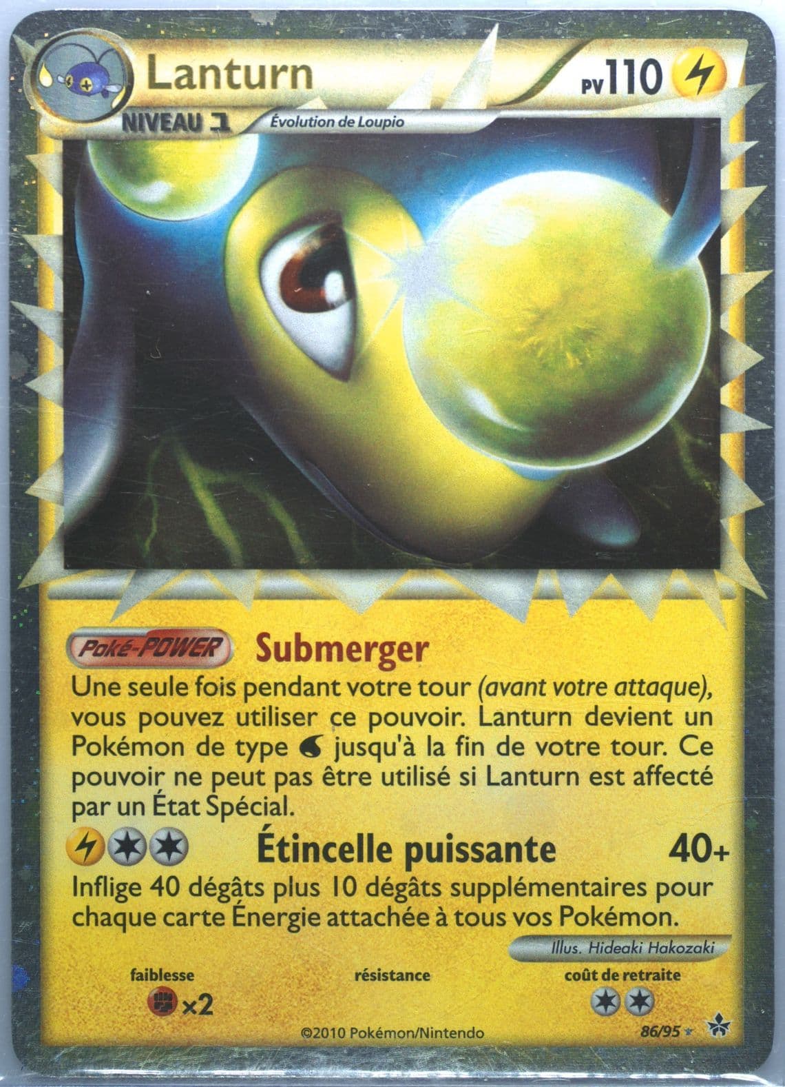 Lanturn-Holo French (86) 2010 Pokemon Heartgold & Soulsilver Unleashed