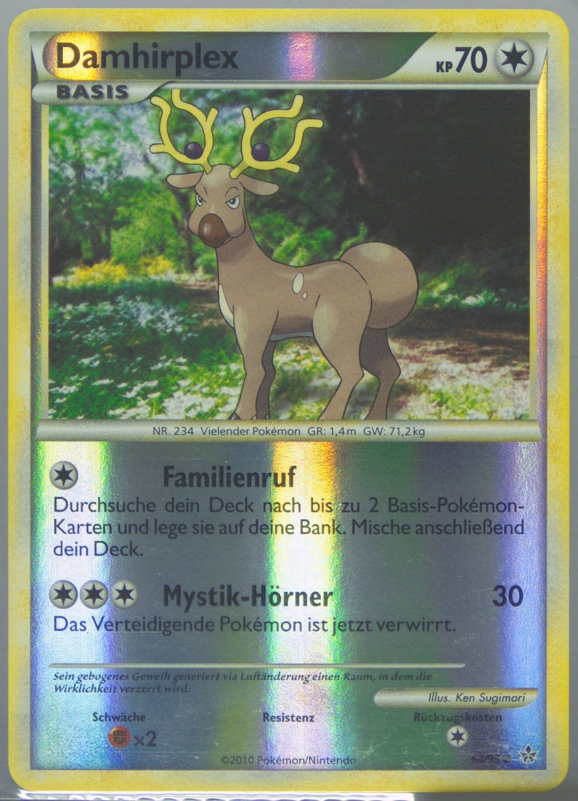 Damhirplex-Reverse Foil German (64) 2010 Pokemon Heartgold & Soulsilver Unleashed