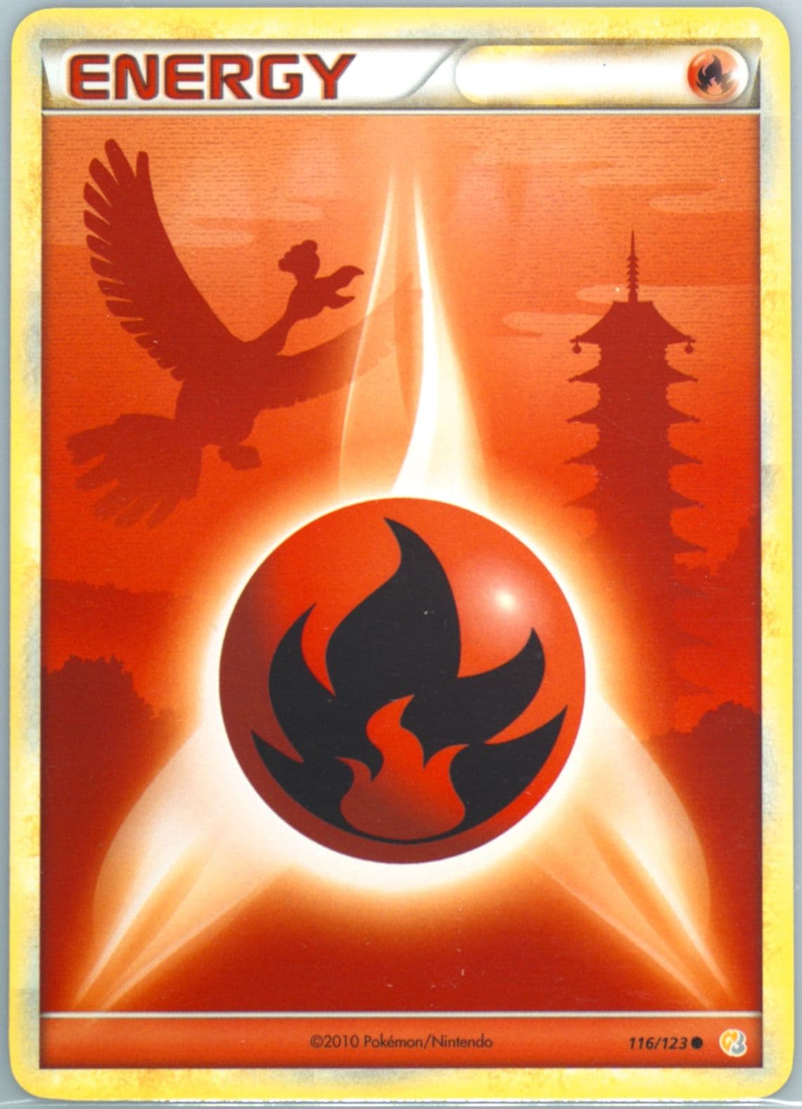 Energie Feu French (116) 2010 Pokemon Heartgold & Soulsilver