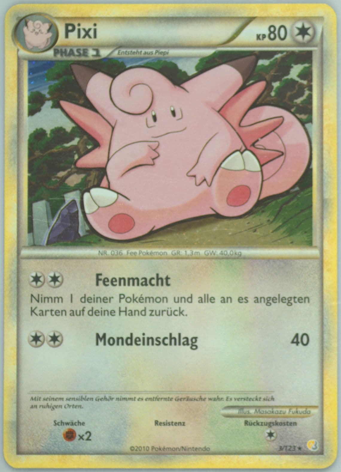Pixi-Holo German (3) 2010 Pokemon Heartgold & Soulsilver