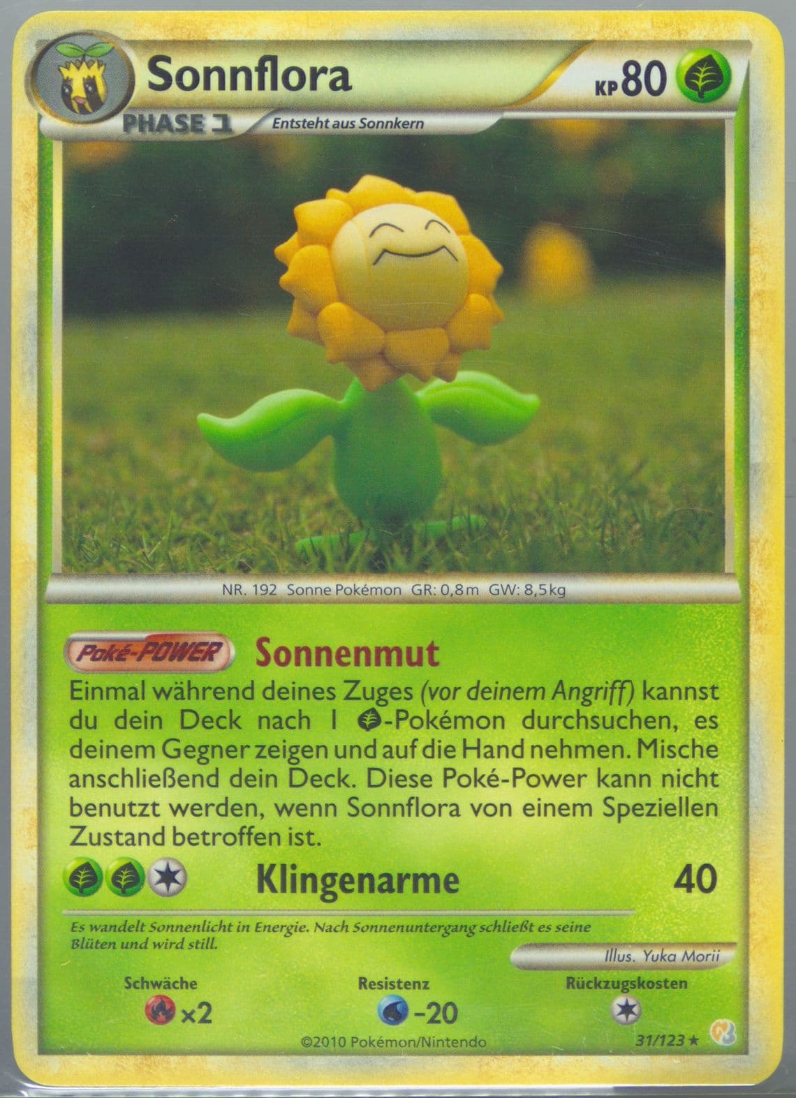 Sonnflora German (31) 2010 Pokemon Heartgold & Soulsilver