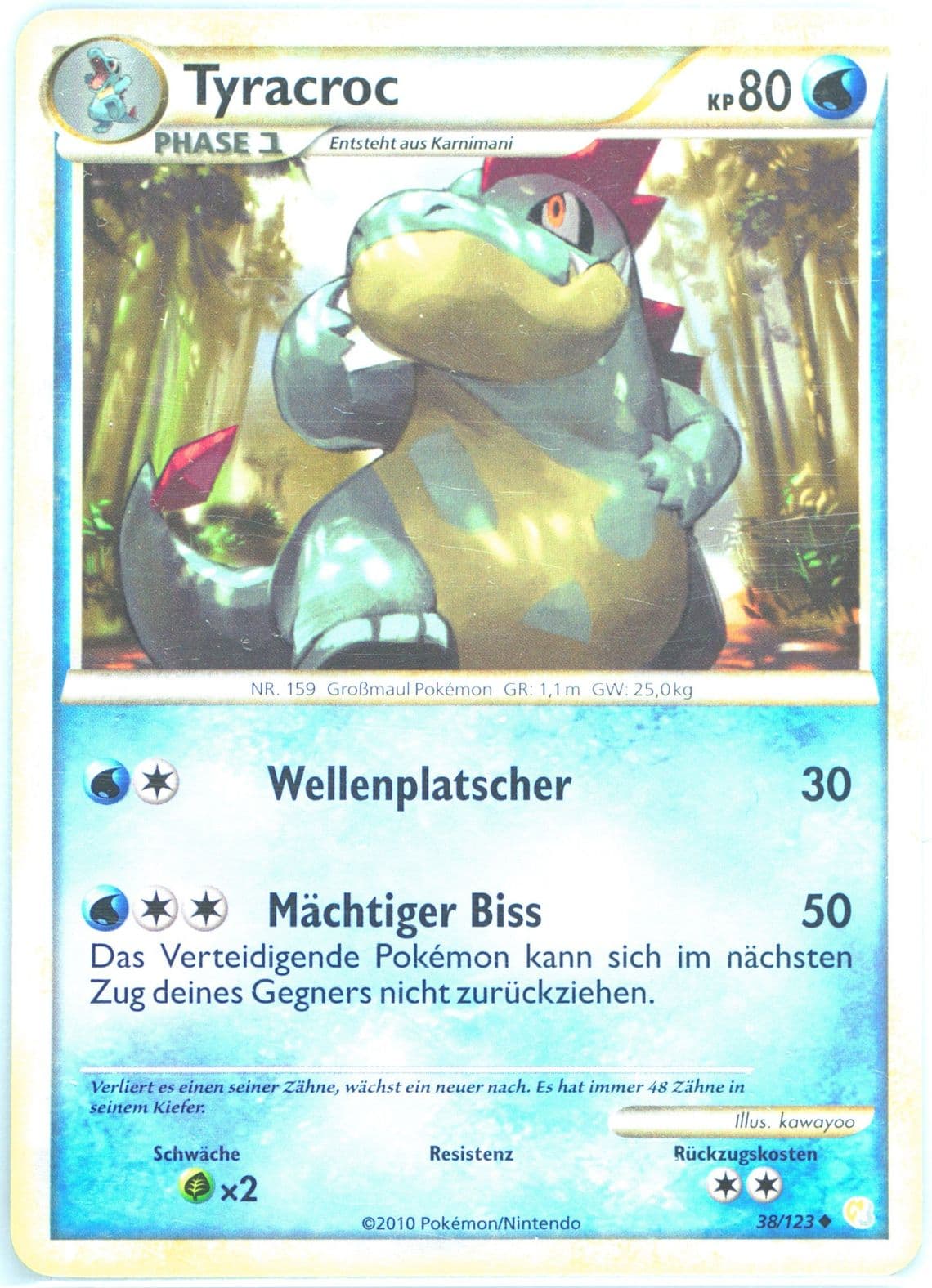 Tyracroc German (38) 2010 Pokemon Heartgold & Soulsilver