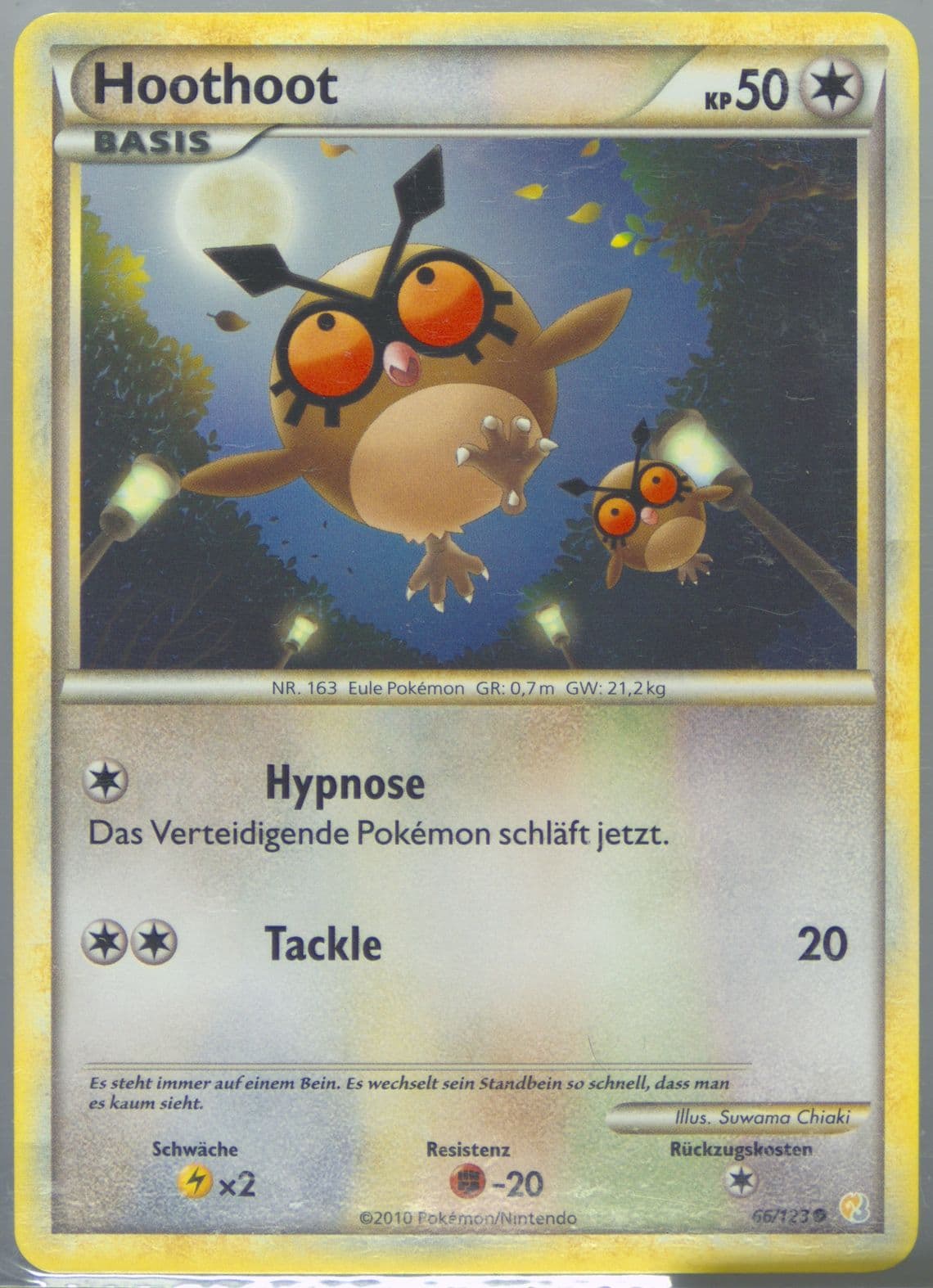 Hoothoot German (66) 2010 Pokemon Heartgold & Soulsilver