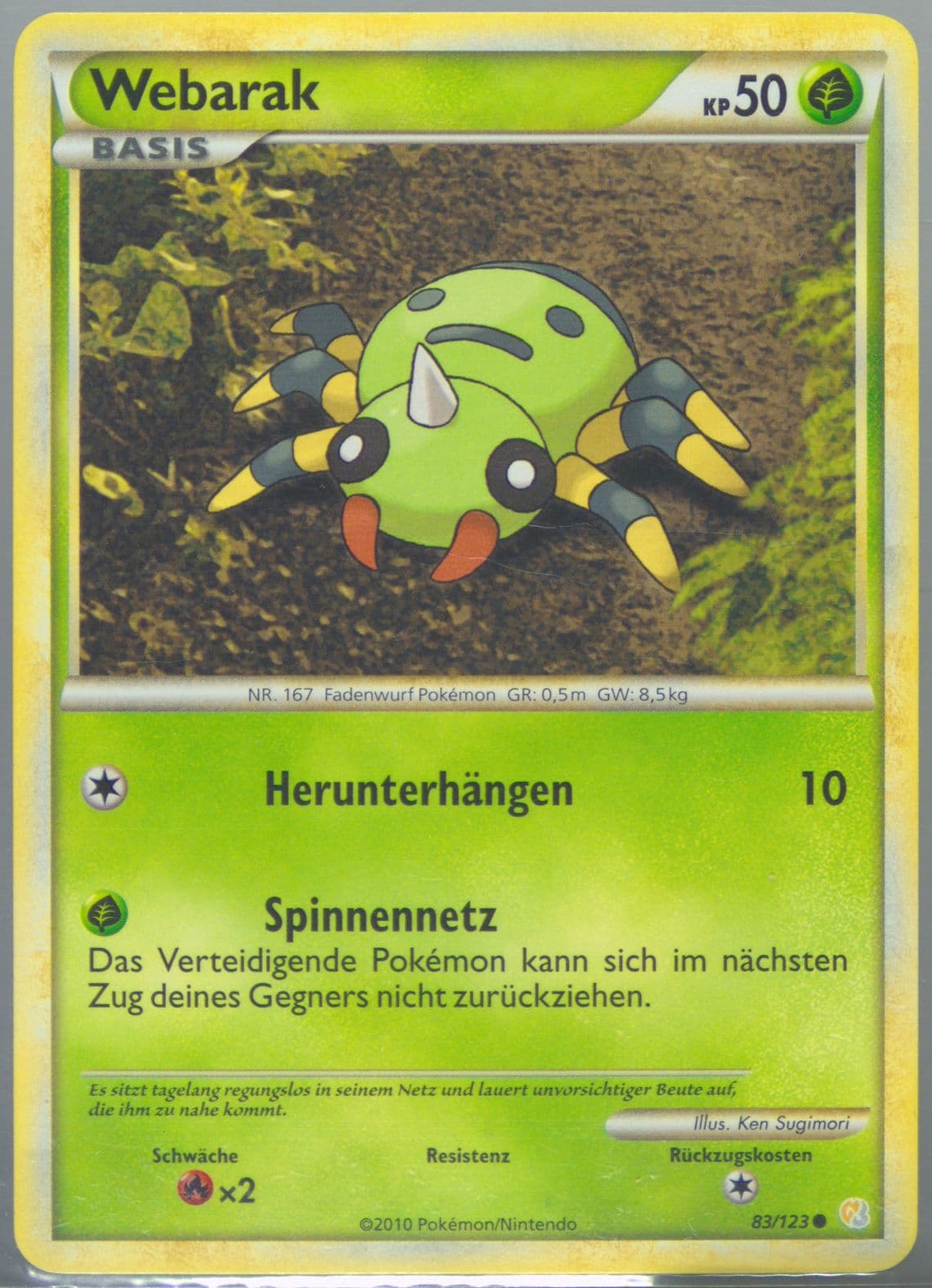 Webarak German (83) 2010 Pokemon Heartgold & Soulsilver