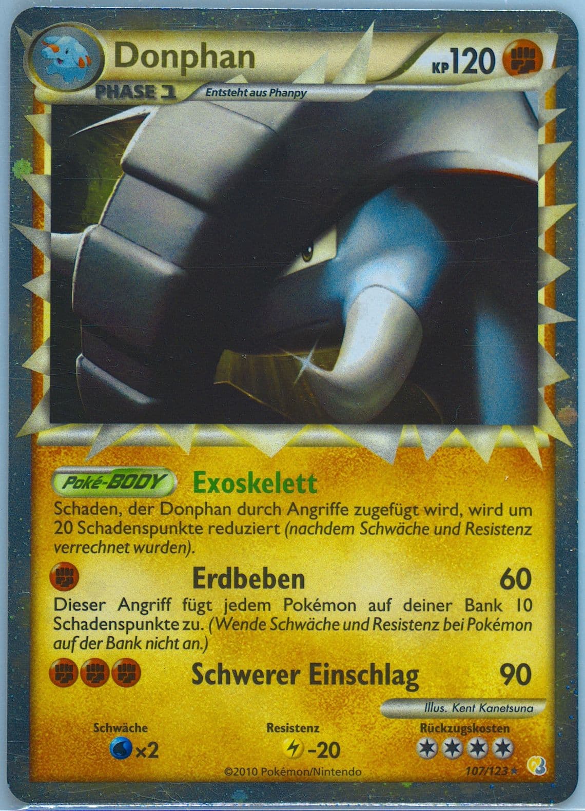 Donphan-Holo German (107) 2010 Pokemon Heartgold & Soulsilver