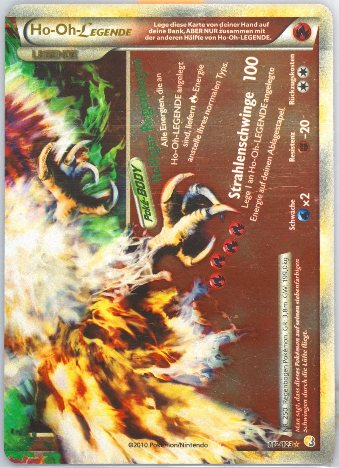 HO-Oh Legende-Holo German (112) 2010 Pokemon Heartgold & Soulsilver