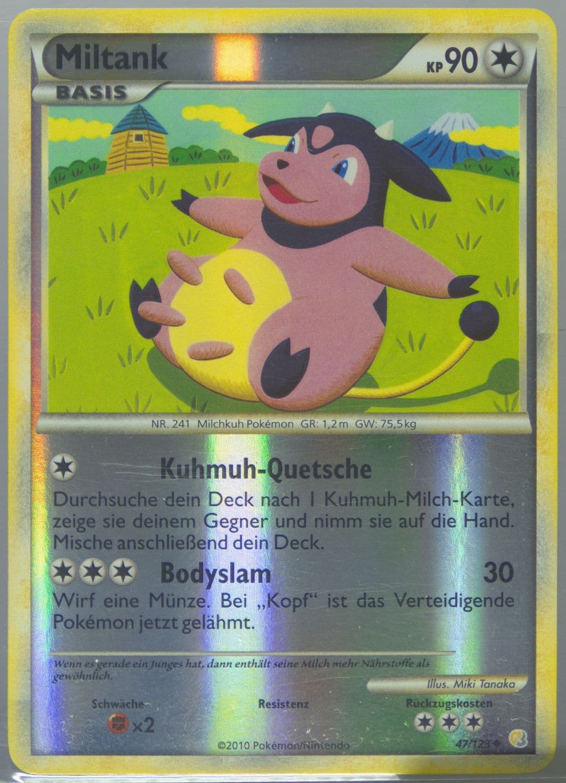 Miltank-Reverse Foil German (47) 2010 Pokemon Heartgold & Soulsilver