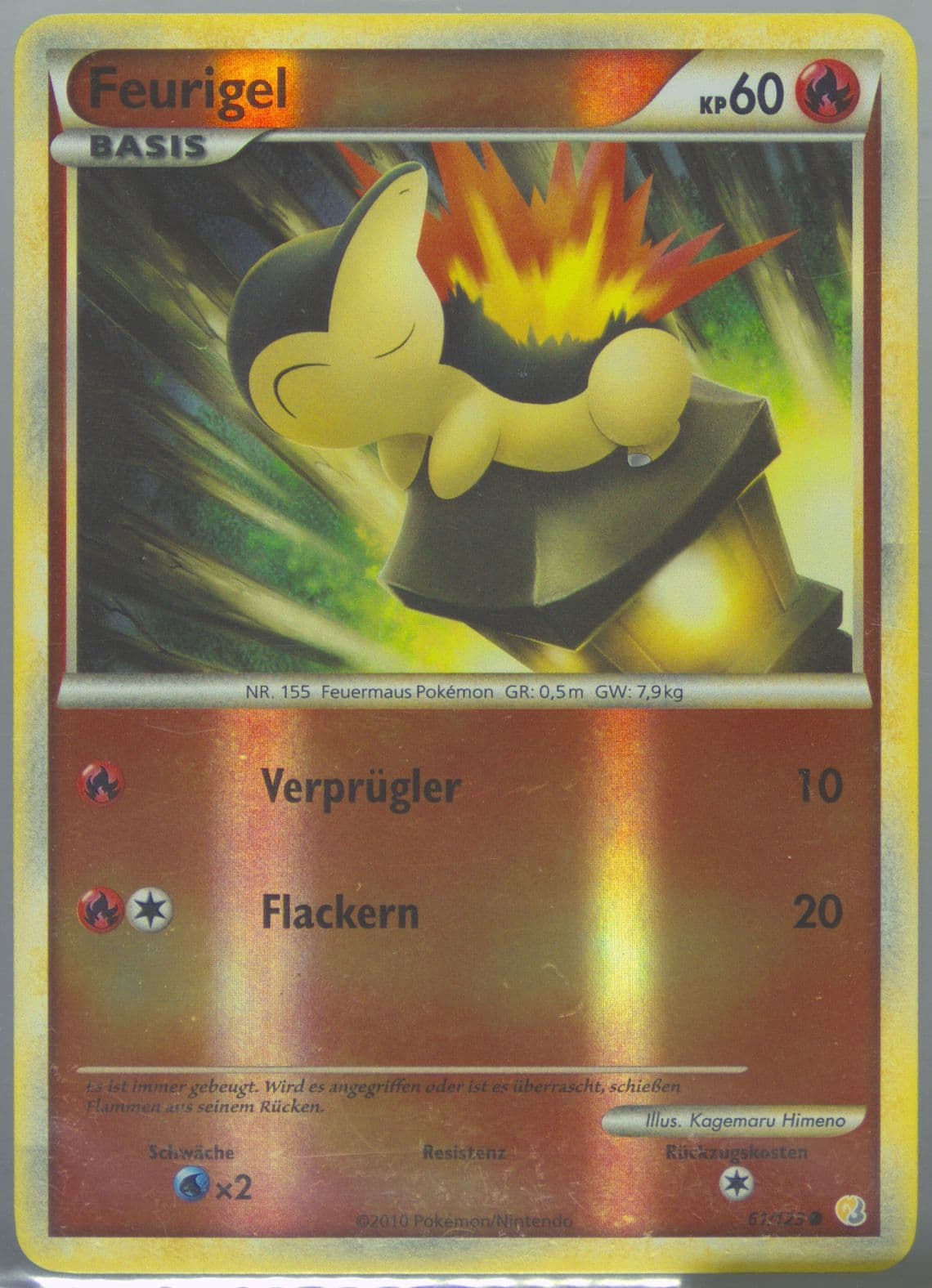 Feurigel-Reverse Foil German (61) 2010 Pokemon Heartgold & Soulsilver