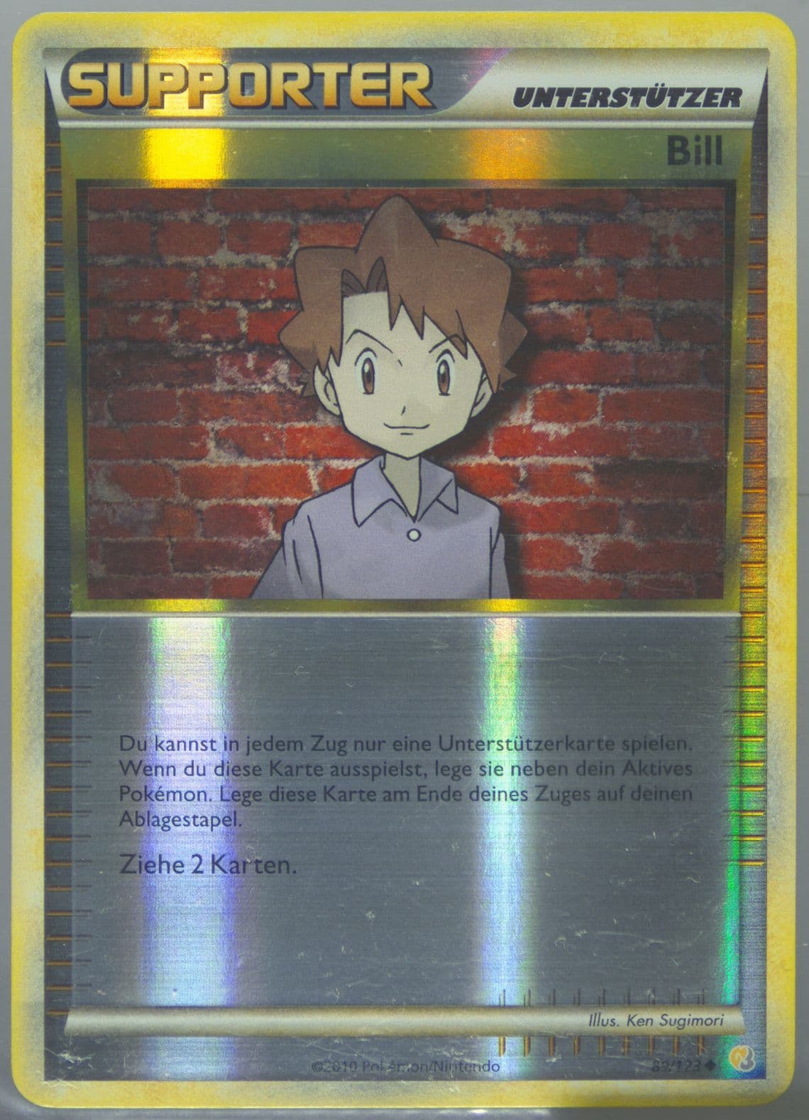 Bill-Reverse Foil German (89) 2010 Pokemon Heartgold & Soulsilver