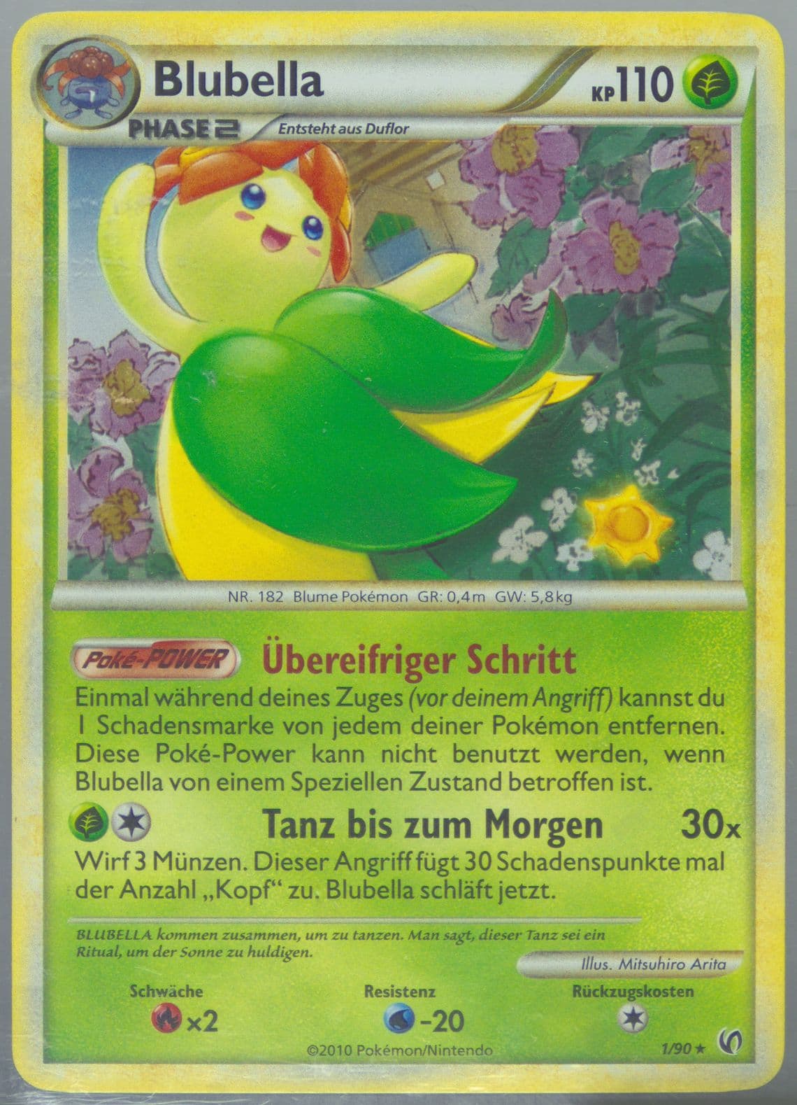 Blubella-Holo German (1) 2010 Pokemon Heartgold & Soulsilver Undaunted