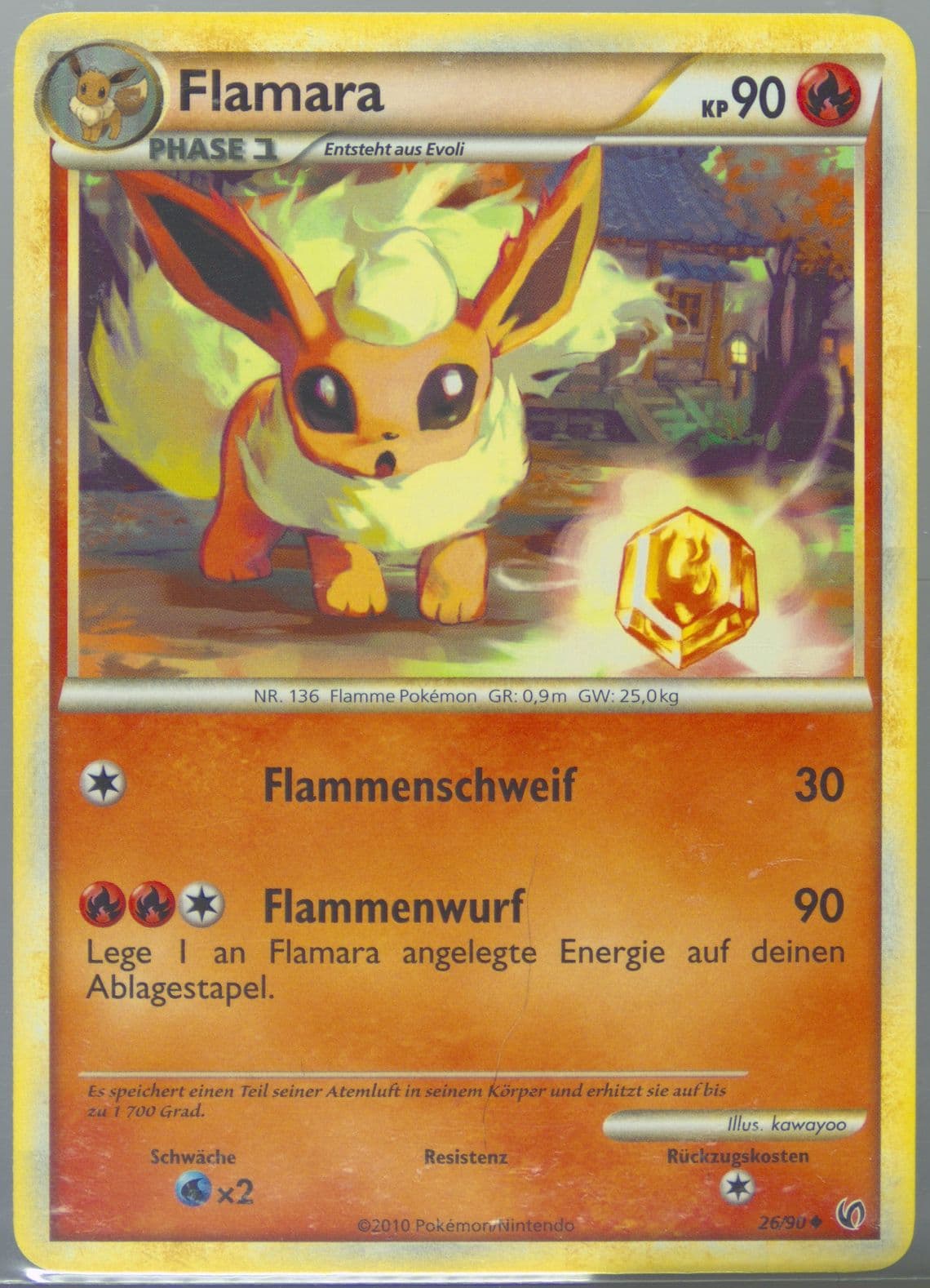 Flamara German (26) 2010 Pokemon Heartgold & Soulsilver Undaunted