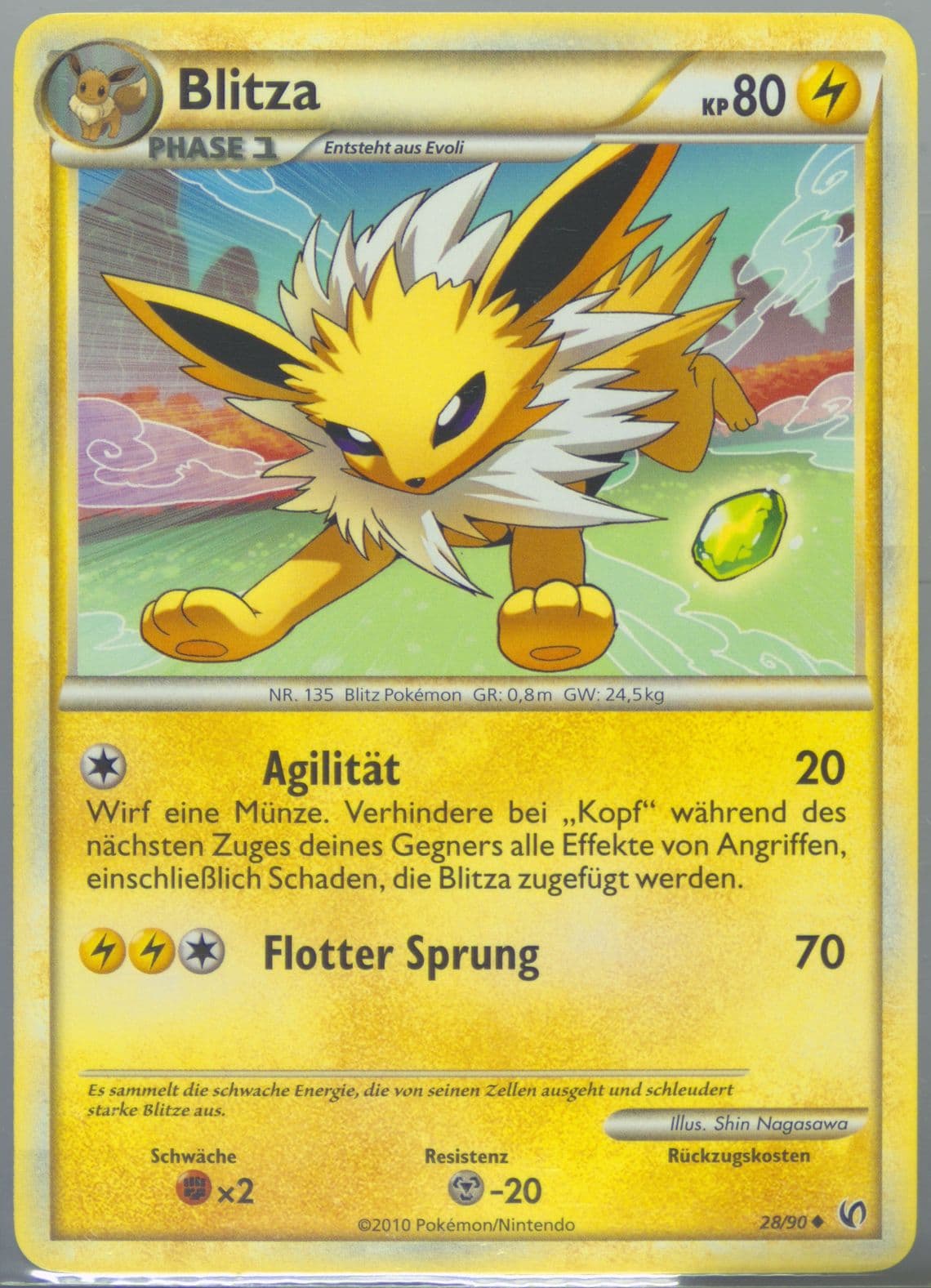 Blitza German (28) 2010 Pokemon Heartgold & Soulsilver Undaunted