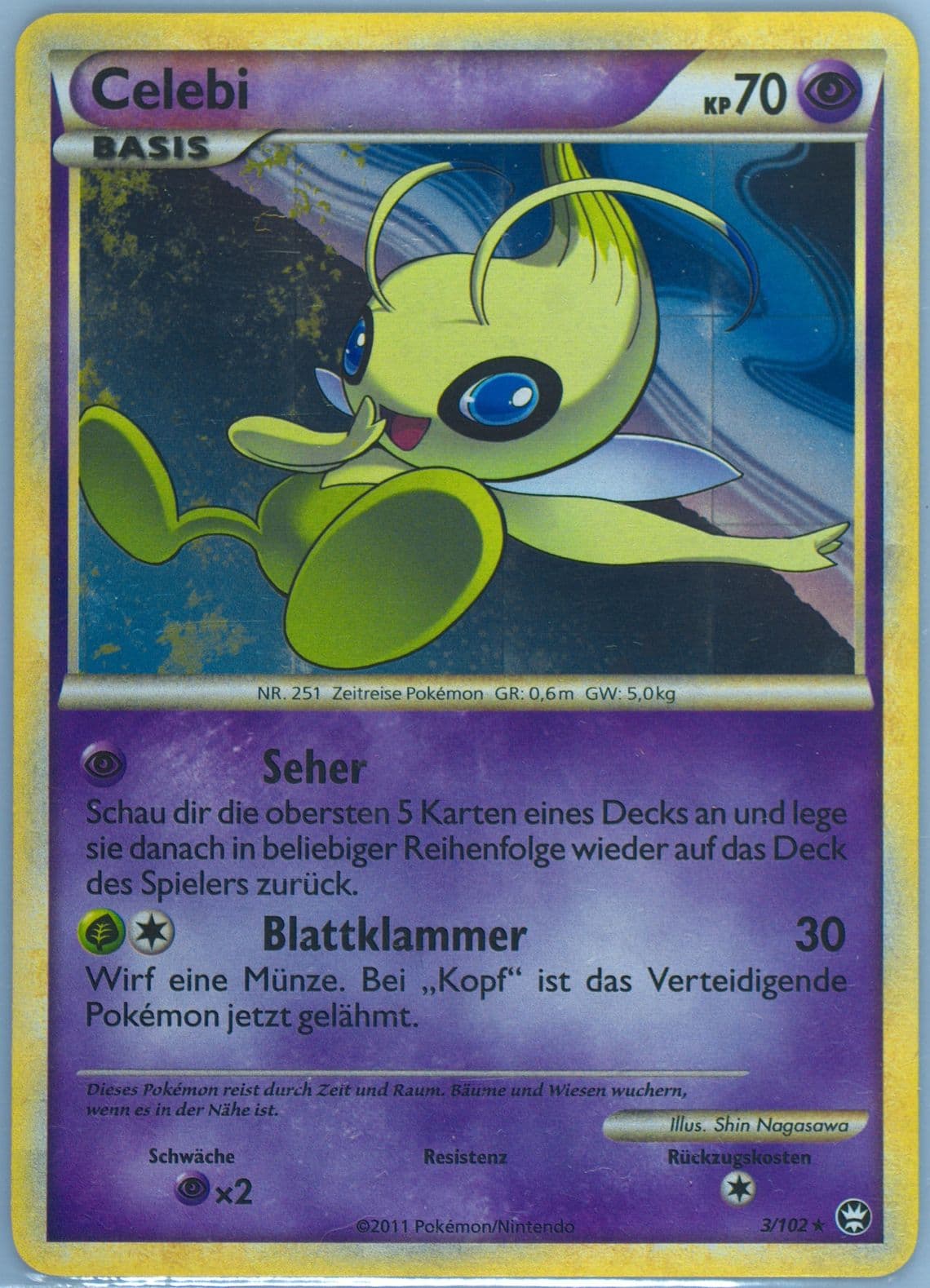 Celebi-Holo (3) 2011 Pokemon German Heartgold & Soulsilver Triumphant